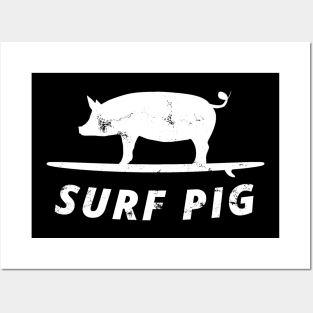 Surf Pig Posters and Art